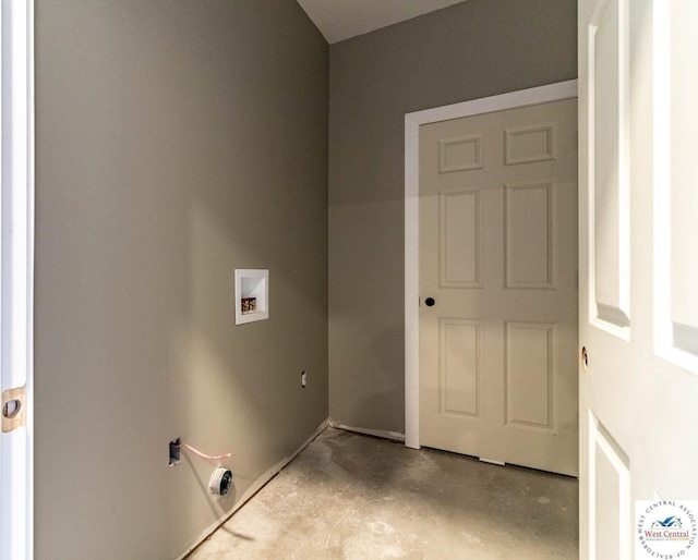 laundry room with washer hookup