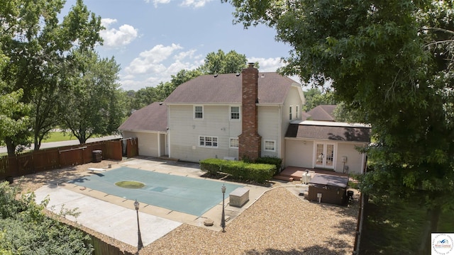 1903 E Alfresco St, Clinton, MO 64735 - view of pool with french doors, a patio, and a diving board