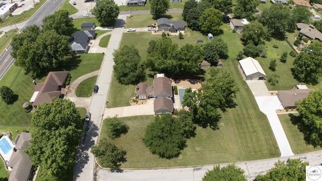 1903 E Alfresco St, Clinton, MO 64735 - aerial view of property and surrounding area featuring nearby suburban area