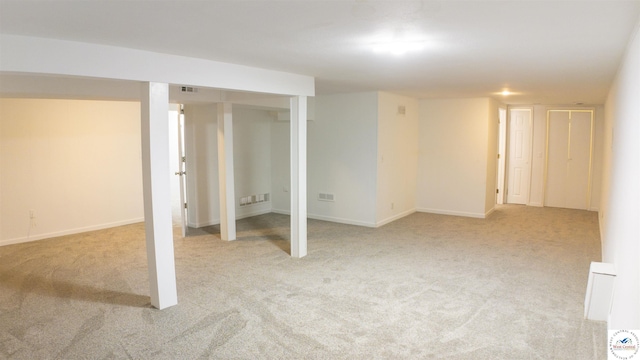1903 E Alfresco St, Clinton, MO 64735 - finished below grade area with light colored carpet and baseboards