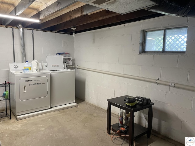 26835 Carefree Ln, Warsaw, MO 65355 - below grade area featuring separate washer and dryer