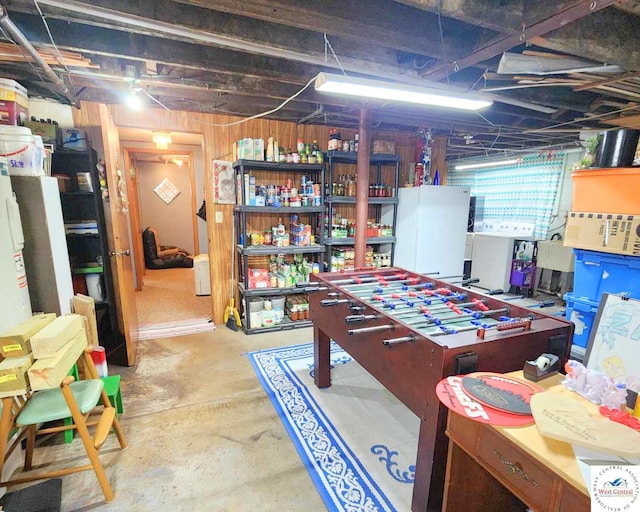 view of basement