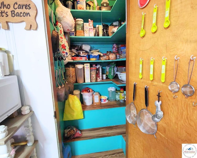 view of storage area