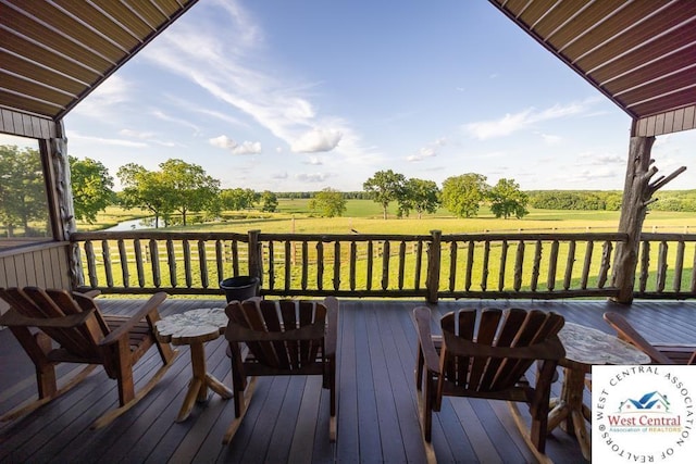 662 W 6th St, Schell City, MO 64783 - deck featuring a yard