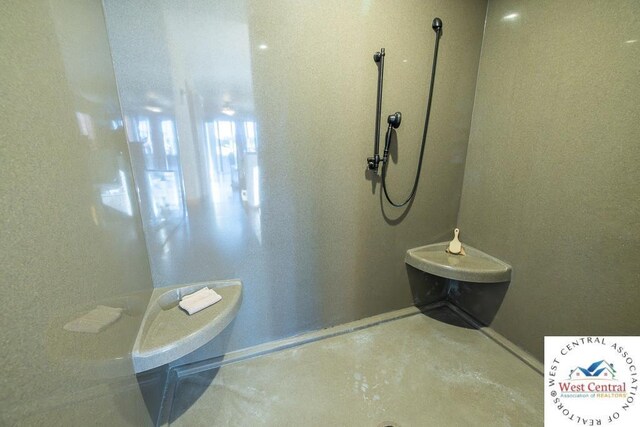 662 W 6th St, Schell City, MO 64783 - bathroom with finished concrete floors