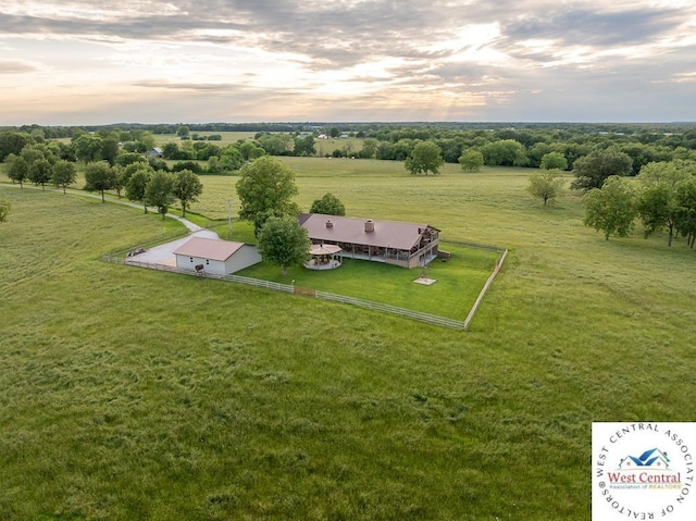662 W 6th St, Schell City, MO 64783 - aerial view at dusk of a view of rural / pastoral area