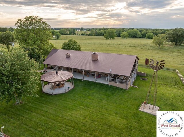 662 W 6th St, Schell City, MO 64783 - overview of rural landscape with a tree filled landscape