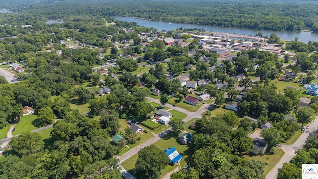 416 W Osage St, Warsaw, MO 65355 - drone / aerial view of a heavily wooded area and a large body of water