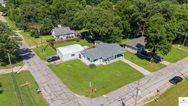 416 W Osage St, Warsaw, MO 65355 - view from above of property with a heavily wooded area