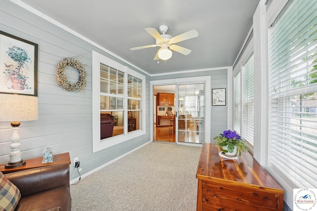 1515 NW Primrose Ln, Blue Springs, MO 64015 - sunroom with ceiling fan