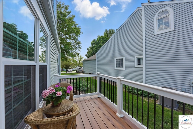 1515 NW Primrose Ln, Blue Springs, MO 64015 - deck featuring central air condition unit