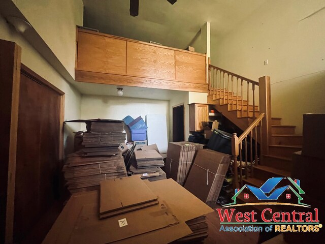 104 E Main St, Cole Camp, MO 65325 - interior space featuring a ceiling fan