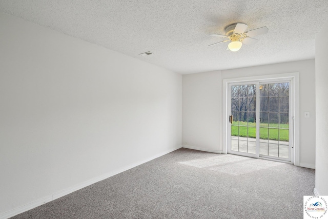 29950 Binder Rd, Green Ridge, MO 65332 - carpeted spare room featuring a ceiling fan, a textured ceiling, and baseboards