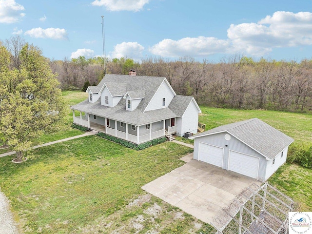 29950 Binder Rd, Green Ridge, MO 65332 - view from above of property featuring a heavily wooded area
