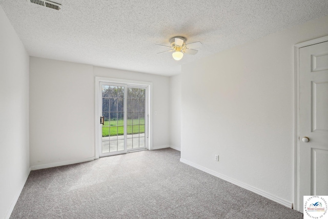 29950 Binder Rd, Green Ridge, MO 65332 - carpeted empty room featuring a ceiling fan, a textured ceiling, and baseboards