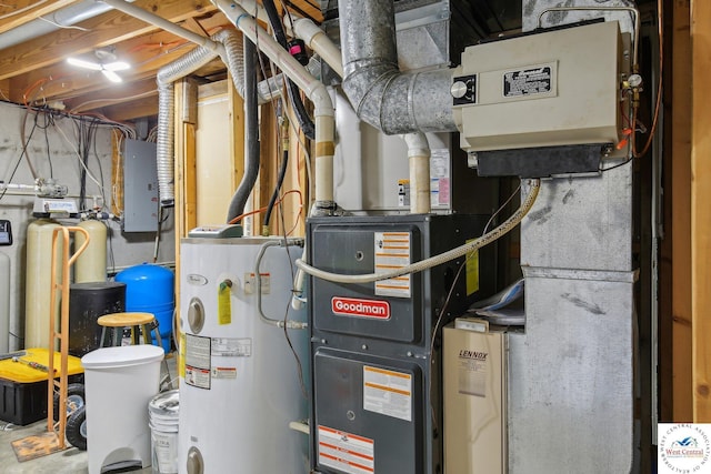 29950 Binder Rd, Green Ridge, MO 65332 - utility room with water heater and electric panel