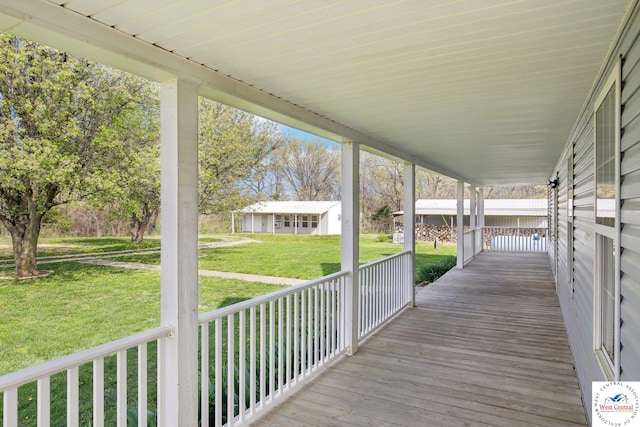 29950 Binder Rd, Green Ridge, MO 65332 - porch featuring a yard