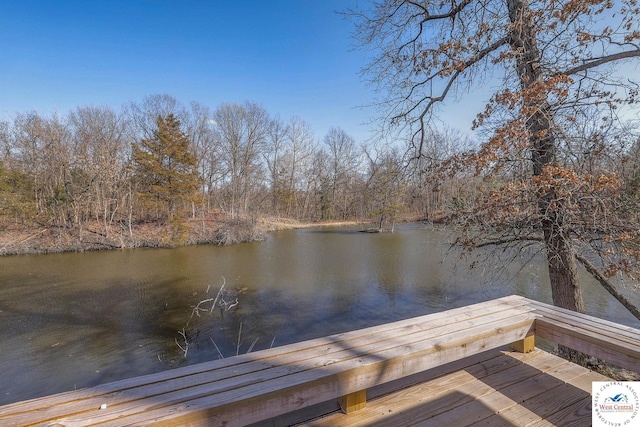 350 NW 71p Rd, Clinton, MO 64735 - view of dock with a view of trees and a water view