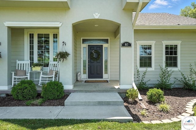 917 N Washboard Rd, Sibley, MO 64088 - view of exterior entry with covered porch