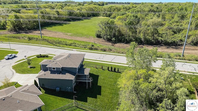 view of subject property