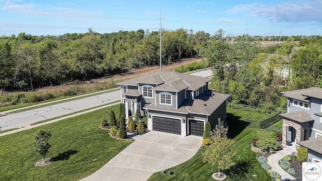 view from above of property