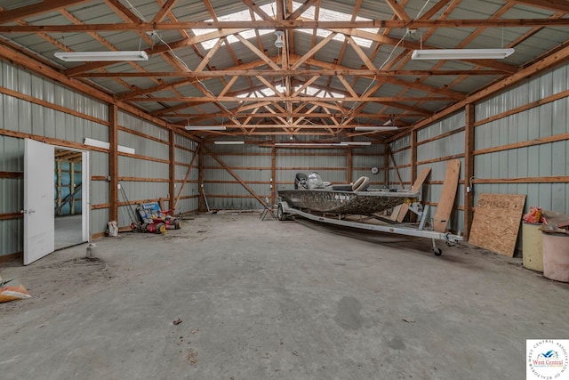 20390 Kindle Rd, Warsaw, MO 65355 - garage with metal wall