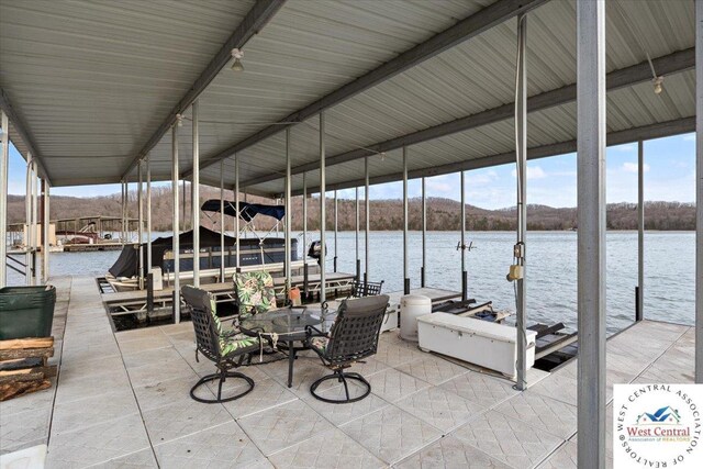 135 Windy Ln, Roach, MO 65787 - view of dock with a water view and boat lift