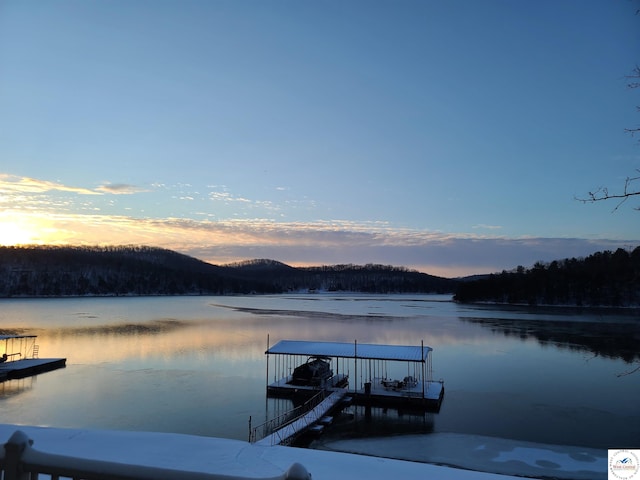135 Windy Ln, Roach, MO 65787 - view of dock featuring a water view and boat lift