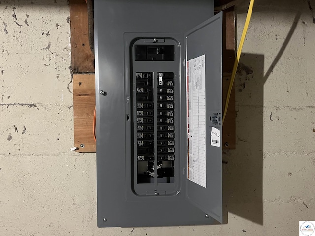 utility room featuring electric panel