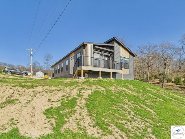 100 Mayerling Dr, Laurie, MO 65037 - back of property featuring a deck