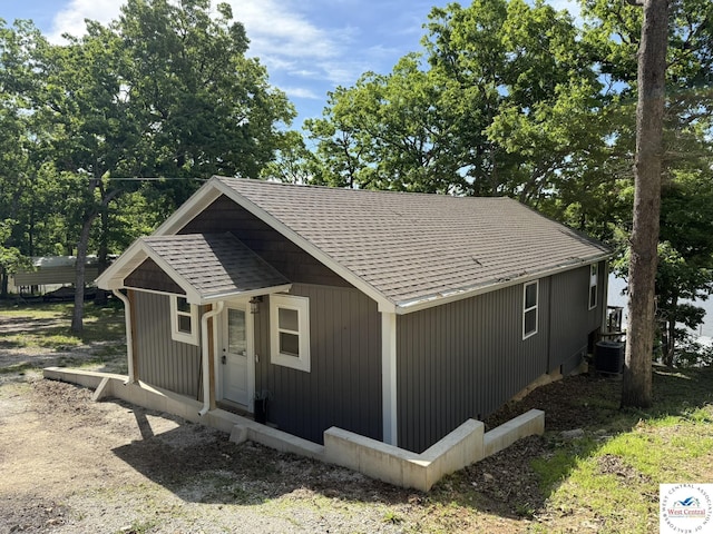 view of outdoor structure with central AC unit