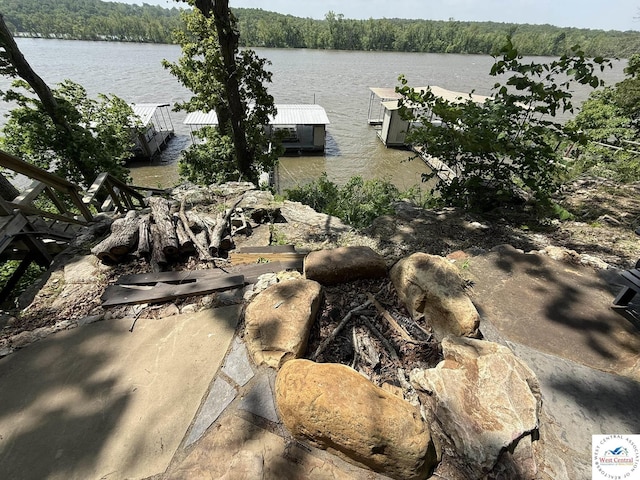 exterior view of a wooded view