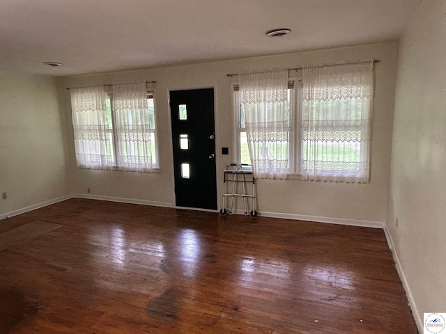 1511 Polk St, Warsaw, MO 65355 - foyer entrance featuring healthy amount of natural light, wood finished floors, and baseboards