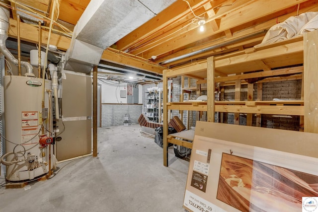 1715 Sycamore Dr, Sedalia, MO 65301 - unfinished basement with water heater