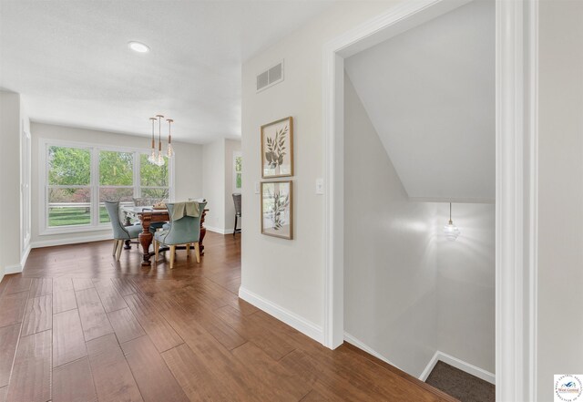 1715 Sycamore Dr, Sedalia, MO 65301 - dining area with wood finished floors, visible vents, and baseboards