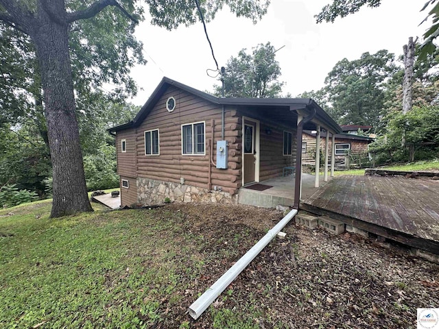 29193 Roundhouse Ave, Lincoln, MO 65338 - view of side of home with a deck