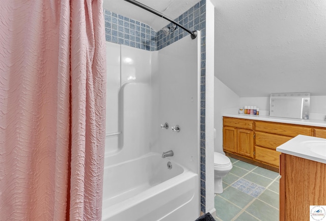 2510 Stephenson Ave, Sedalia, MO 65301 - full bath with shower / bath combination with curtain, vanity, toilet, and tile patterned flooring