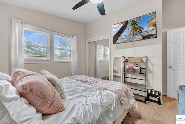 2510 Stephenson Ave, Sedalia, MO 65301 - carpeted bedroom with a ceiling fan