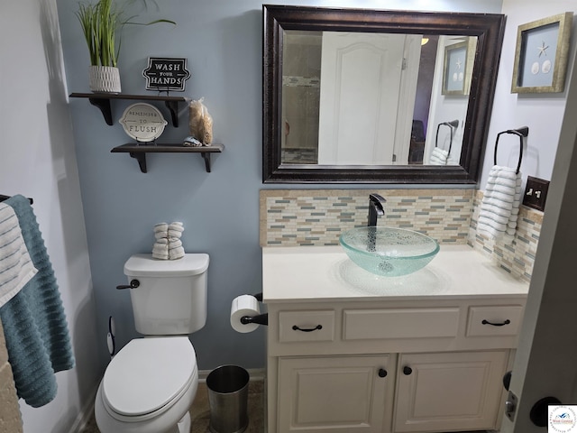 1010 NW Scenic Dr, Grain Valley, MO 64029 - bathroom with backsplash and vanity