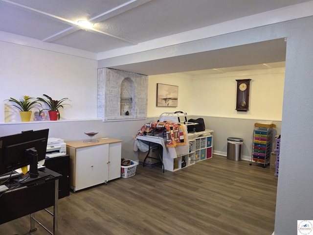 1010 NW Scenic Dr, Grain Valley, MO 64029 - office featuring wood finished floors