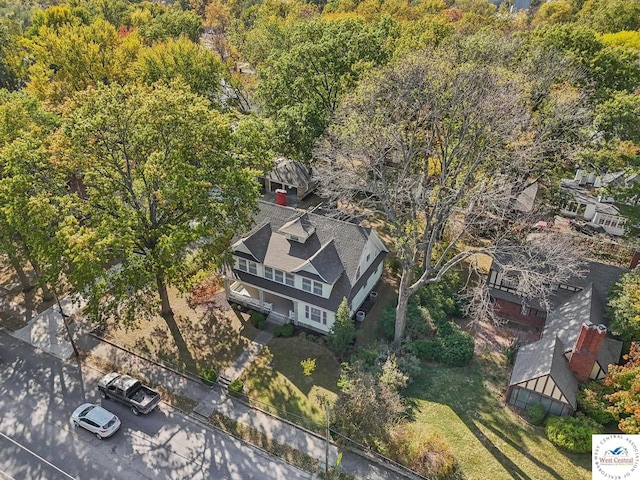 503 S 2nd St, Clinton, MO 64735 - view from above of property with a forest
