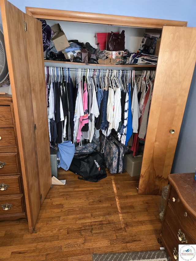 view of closet
