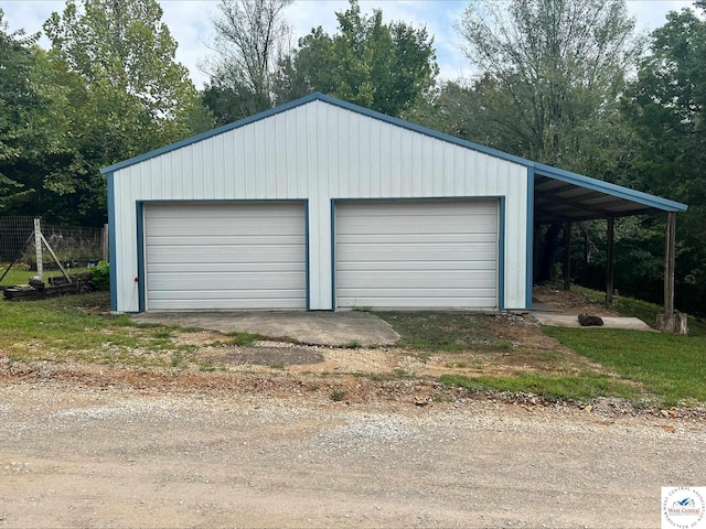 21609 Valley Rd, Warsaw, MO 65355 - garage with a detached garage and fence