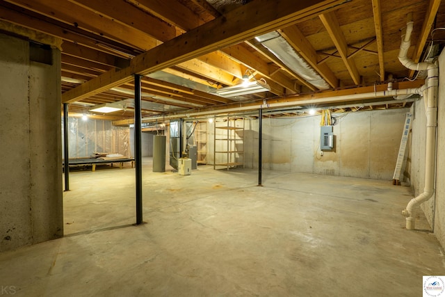 3375 Cedar St, Sedalia, MO 65301 - unfinished below grade area featuring electric panel