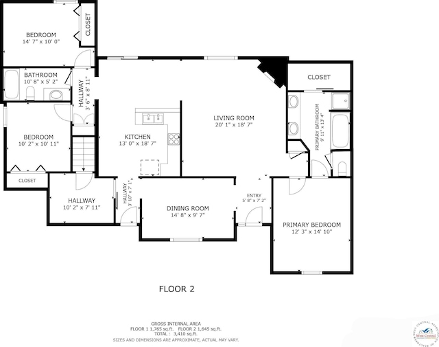 3375 Cedar St, Sedalia, MO 65301 - view of floor plan / room layout