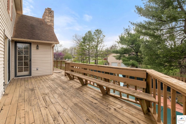 5900 Apple Rd, Sedalia, MO 65301 - view of wooden deck