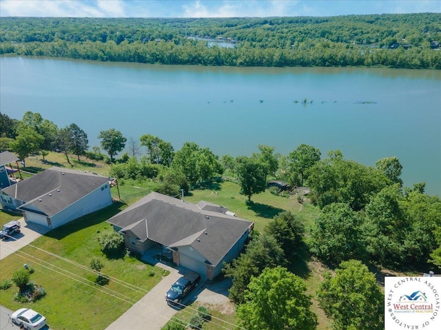 22714 Lake Dr, Warsaw, MO 65355 - bird's eye view of a nearby body of water