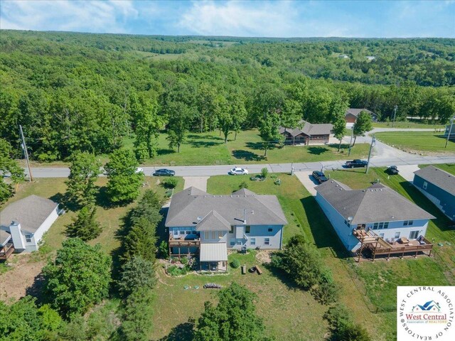 22714 Lake Dr, Warsaw, MO 65355 - aerial view of a heavily wooded area