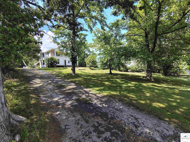1105 Lay Ave, Warsaw, MO 65355 - view of grassy yard featuring dirt driveway