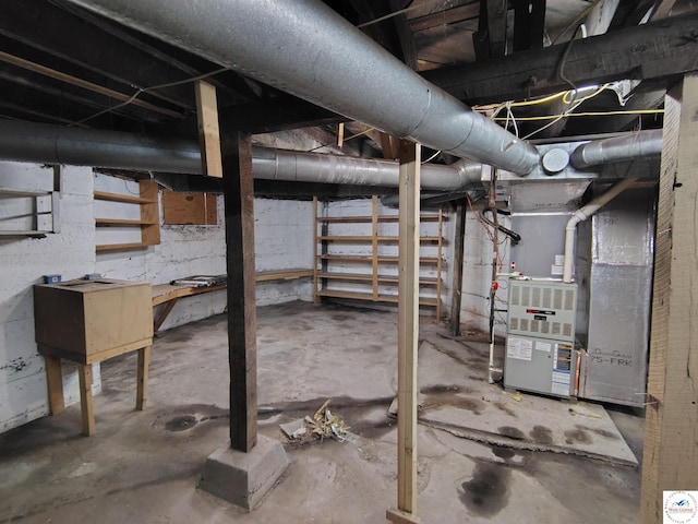 1105 Lay Ave, Warsaw, MO 65355 - unfinished below grade area with heating unit